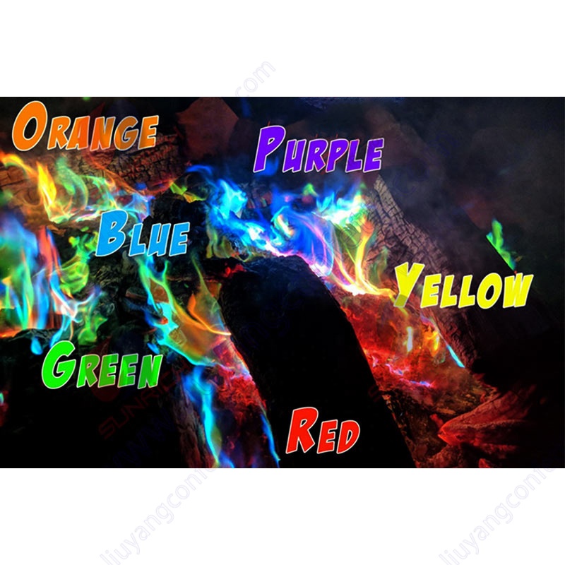 Family Outdoor Camping Bonfire Campfire Party Fireplace Powder Trick Pyrotechnics Toy Mystical Colour Magic Fire Colorful Flame
