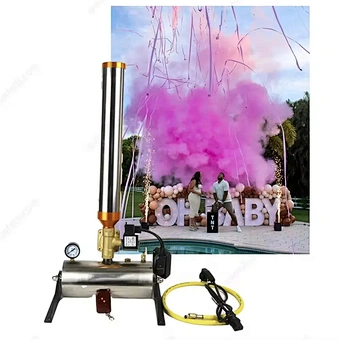 Baby Shower Holi Powder Fireworks Electronic Remote Control Gender Reveal Smoke Party Prop Colorful Confetti Cannon Machine