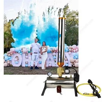 Baby Shower Holi Powder Fireworks Electronic Remote Control Gender Reveal Smoke Party Prop Colorful Confetti Cannon Machine