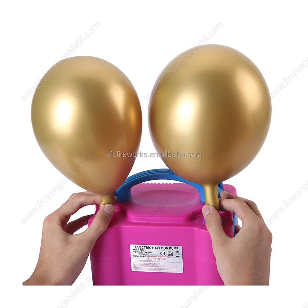 Air Inflator Dual-nozzle Globos Machine Blower Party Arch Inflatable Ballon Accessories Plastic Hand Electric Balloon Pump