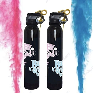 Baby Shower Boy Girl Blue Pink Powder Blaster Spray Smoke Cannons Proper Confetti Party Supplies Gender Reveal Party Supplies