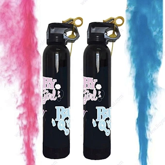 Baby Shower Boy Girl Blue Pink Powder Blaster Spray Smoke Cannons Proper Confetti Party Supplies Gender Reveal Party Supplies