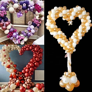 DIY Heart shaped Balloon Stand Arch Balloon Holder Support Balloon Column Baby Shower Birthday Wedding Party Decoration