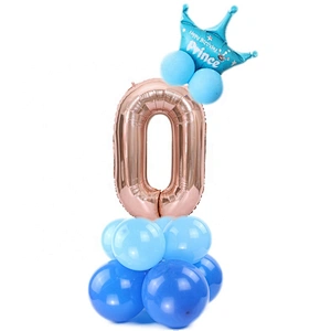 Children Number Decorate Foil Helium 16inch Balloon 1 2 3 4 5 6 7 8 9 Rose Gold Digital Ballon Wedding Decoration Birthday Party
