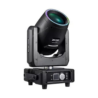 High Bright 230W Mini Beam Moving Head Stage Light RGBW Halo Ring Effect for Disco DJ Party Club Wedding Decorations