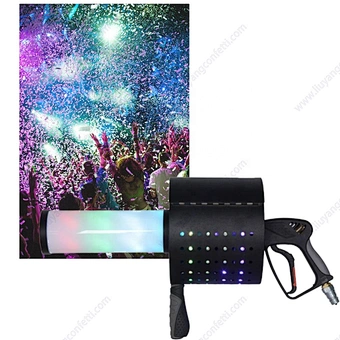 New Arrival Full Color CO2 Confetti DJ Hand Shooter LED CO2 Confetti Jet Gun for Party Disco Nightclub Co2 Confetti Gun