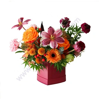 Wholesale Round Velvet Rose Artificial I Love You Valentines Day Packaging Soap Gift Luxury Custom Logo Heart Flower Box