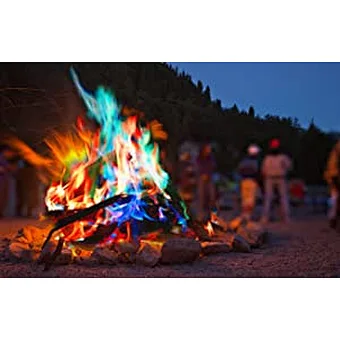 Family Outdoor Camping Bonfire Campfire Party Fireplace Powder Trick Pyrotechnics Toy Mystical Colour Magic Fire Colorful Flame