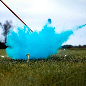 Gender Reveal Football Ball Blue Pink Holi Powder Baby Shower Party Decoration Supplies Kit 100% Biodegradable Exploding Soccer