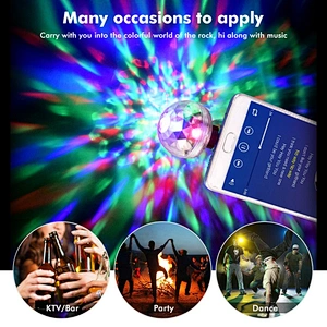 Stage Light Party Mini Effect Usb Dj Disco Car Atmosphere Rgb Music Lamp Home To Apple Android Phone Led Small Magic Ball