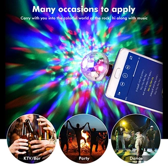 Stage Light Party Mini Effect Usb Dj Disco Car Atmosphere Rgb Music Lamp Home To Apple Android Phone Led Small Magic Ball