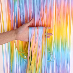 Hanging Wedding Decoration Sequin Metallic Tinsel 1m X 2m Rainbow Birthday Party Door Window Backdrop Fringe Foil Curtain