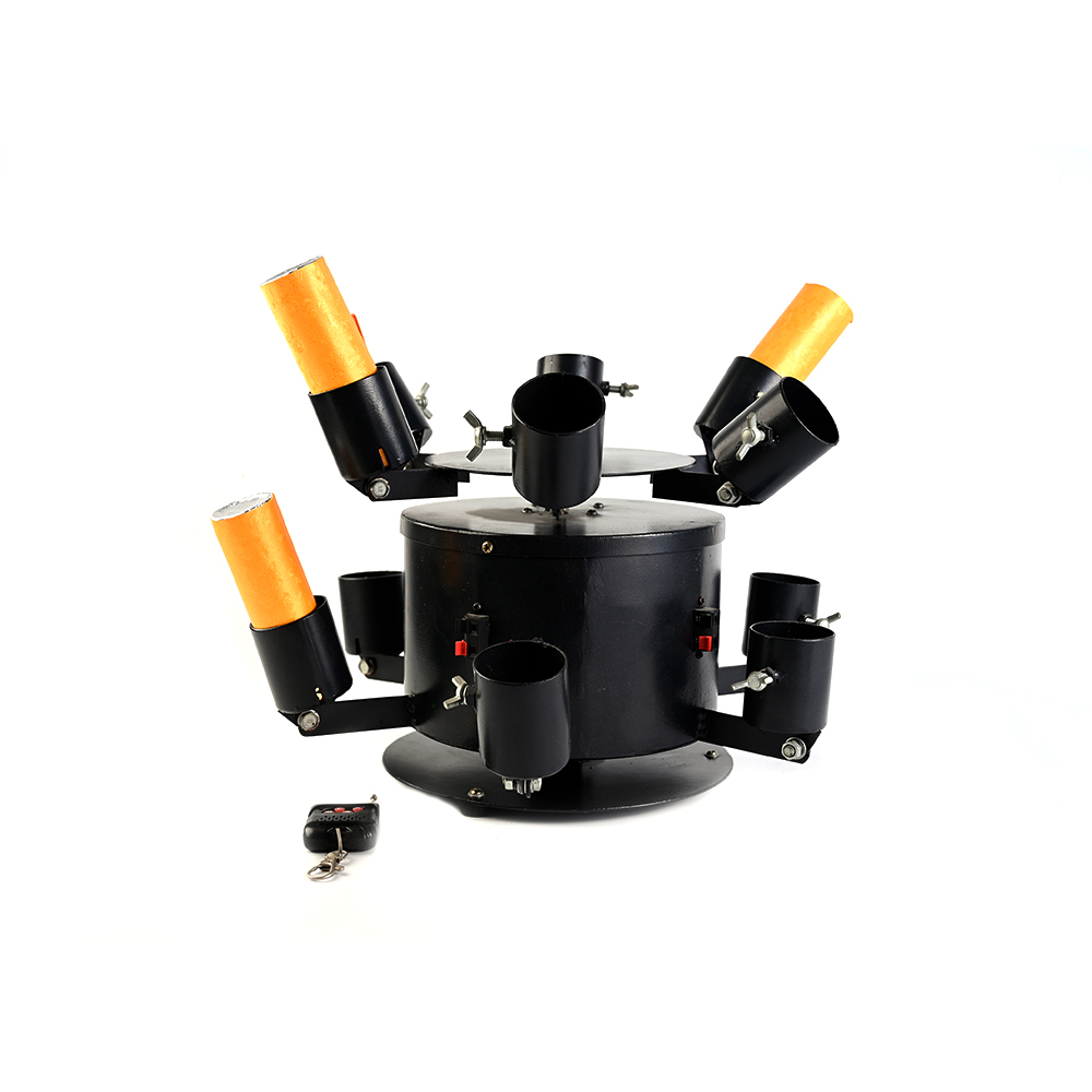 Rotating flower pyro system-remote control