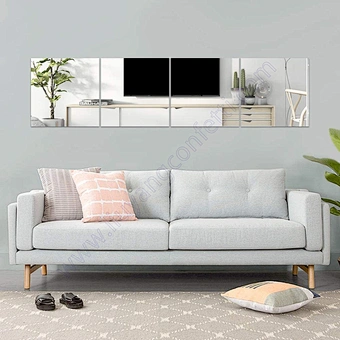 Makeup Bathroom Dressing Photo Booth Wall Sticker Rectangle Self-adhesive Room Decoration Art Home Paste Household Decor Mirror