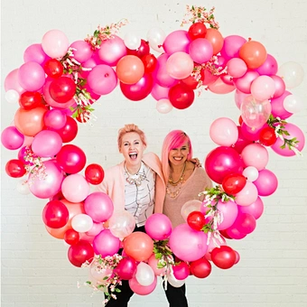 DIY Heart shaped Balloon Stand Arch Balloon Holder Support Balloon Column Baby Shower Birthday Wedding Party Decoration