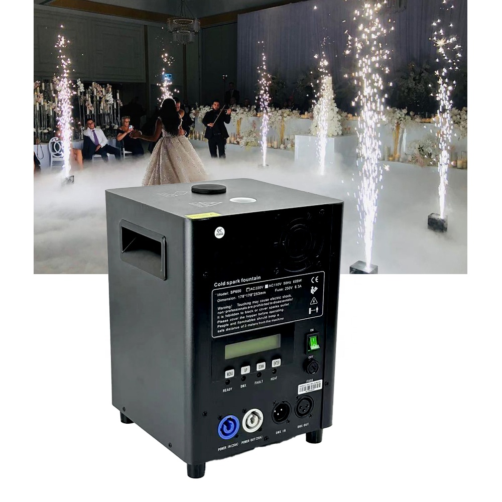 Remote Concert Fountain Dj Stage Sparking Fire Works Electronic Indoor Fireworks Cold Spark Machine For Wedding Digital Illusion