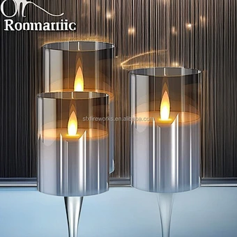China Wholesale Flameless Light Remote Control Sales Changing Home Decoration Paraffin Wax Glass Customized Led Candles