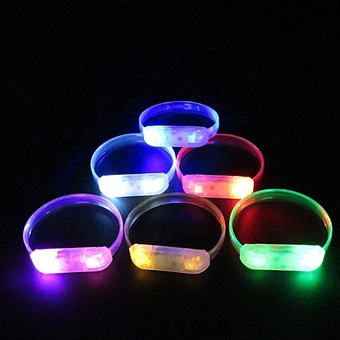 Remote Control Light Up Name Silicone Controlled Hot Sales Custom Glow Sticks Led Bracelet Wristband For Party Supplies