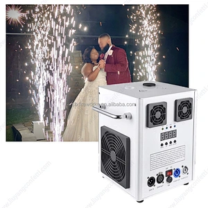 Electronic Cold Pyro Spark Fire Works Sparkler Machine Wedding Event Dmx512 Cold Spark Effect Machine 600W with Wireless Remote