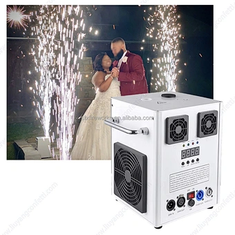 Electronic Cold Pyro Spark Fire Works Sparkler Machine Wedding Event Dmx512 Cold Spark Effect Machine 600W with Wireless Remote