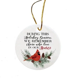 tree decoration Heart Ornament Ceramic ornament Round Christmas Ornaments for White Sublimation Transfer