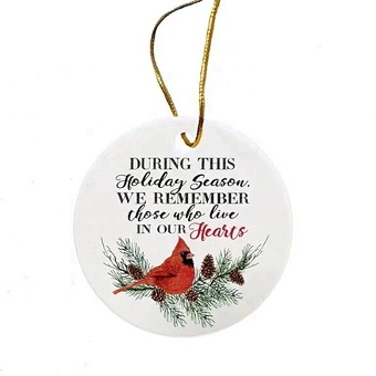 tree decoration Heart Ornament Ceramic ornament Round Christmas Ornaments for White Sublimation Transfer