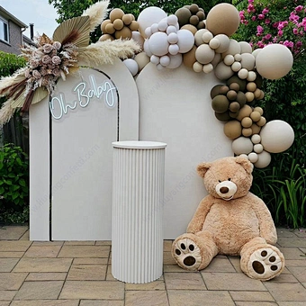 Event Stage Stand Palmy New Decoration Flower Wedding Backdrop Paper Foldable Honeycomb Cylinder Display Cake Dessert Table