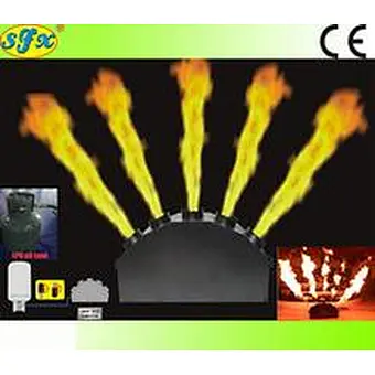 Fireworks LPG Spark Flame Thrower Fire Machine DMX512 Three Head Flame Machine For Wedding DJ Stage Event