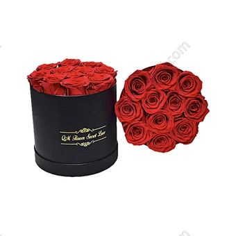 Real Natural Long Life Lasting Everlasting Immortal Forever Eternal Preserved Roses head flower in gift Box for valentines gift