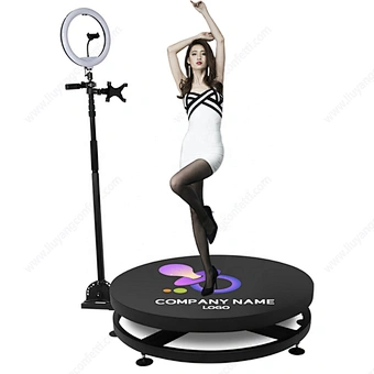 wireless 3d ringlight selfie dslr roaming rotating circle 360 spin photobooth video booth trackstar 360 photo booth machine