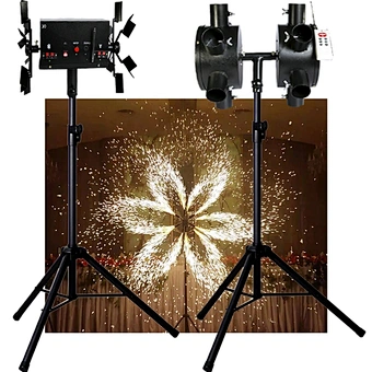 High quality wedding stage effects pyro fountain wheels windmill spinning fireworks firing system