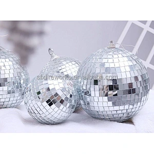 Hot sales Disco Mirror Reflective Disco Ball Christmas Tree Hanging Balls Ornaments Pendants For Party Decor