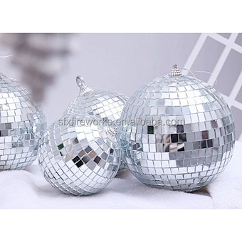 Hot sales Disco Mirror Reflective Disco Ball Christmas Tree Hanging Balls Ornaments Pendants For Party Decor
