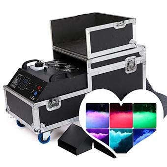 3000W Low Lying Fog Machine Water Base Dual Output Ground Smoke Machine For Stage Wedding Disco Party
