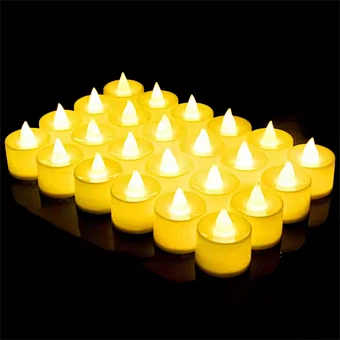 Valentine's Day Heart Shape LED Tealight Candles Romantic Love LED Simulation Candles With Battery