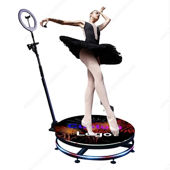 Spin 360 Degree Photo Booth Intelligent Remote Control RGB Light Slow Motion Rotating 360 Photo Booth Photobooth 360 Video Booth
