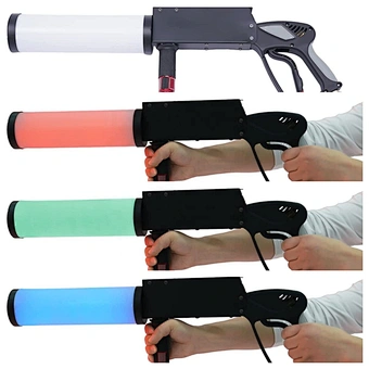 Handheld Cannon Gun Dj Effect Jet Spray Confetti Fireworks Air Pistol Original Special Stage Gas Column Rgb Led Co2 Fog Machine
