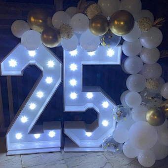 2023 LED electronic signs event large big giant 5ft 4ft 3ft marquee light up letters numbers for wedding decoration