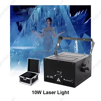 Hot Sale  Laser Light 5W 10W DJ RGB Full Color 3D Animation Laser Projector Stage Light for Night Club