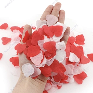 Custom 1kg Bulk circle heart star biodegradable Paper confetti for Wedding Birthday party Marriage Baby Shower Valentine Bride
