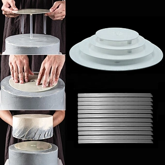 4/6/8/10inch Multi-layer Cake Stand Suspended Gasket Support Frame Round Dessert Support Spacer Piling Bracket Baking Tools