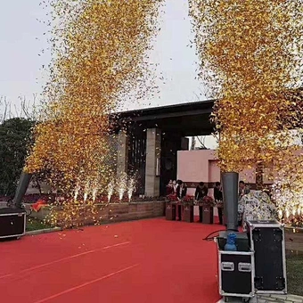 Portable co2 confetti blaster cannon blower paper machine dmx for stage event party wedding club festival