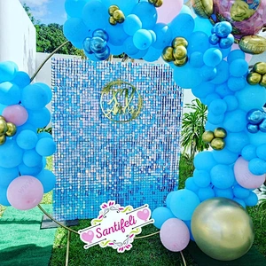 2022 New Arrival luxury Wedding event Backdrop Decorations Shiny Sign stage Background Walls Shimmer Sequin Wall Panel for Party