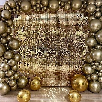 3d Factory Directly Wholesale Air Active Disco Decoration Pet Decorative Shiny Decor Advertising Board Shimmer Sequin Wall Panel