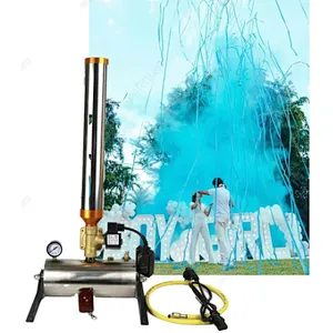 Remote control streamer guns cannon machine stage special effect rainbow confetti machine for football game wedding