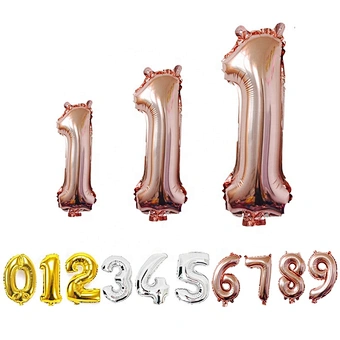 16 32 40 Inch Digital Happy Birthday Foil Balloons Air Number Balloon Figures Birthday Wedding Baby Shower Party Decorations