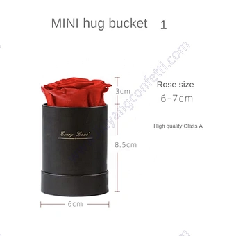 Real Natural Long Life Lasting Everlasting Immortal Forever Eternal Preserved Roses head flower in gift Box for valentines gift