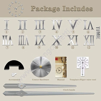 Creative Diy Removable Art Decal Home Decor Living Room Quartz Needle Hot Flexible Positive Mirror Sticker 3d Wall Clock