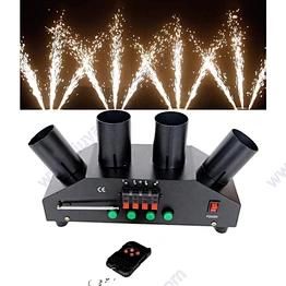 4 Shot Remote Control Wholesale Indoor Stage Firework Firing System Wedding Party Decoration Fountain Pyrotechnic Cold Pyro