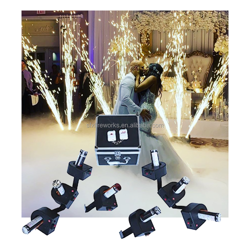 Wedding Engagement Professional 8-Cue Fire Machine Wireless Remote Control Fireworks Firing System 8 Channels for Pyrotechnics